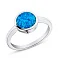 Серебряное кольцо с опалом  (арт. 7501/4697Пос) – изображение 1