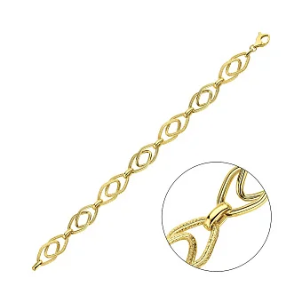 Золотий браслет без каміння (арт. 3261022ж)