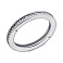 Серебряное кольцо с дорожкой из фианитов (арт. 7501/6455) – изображение 1