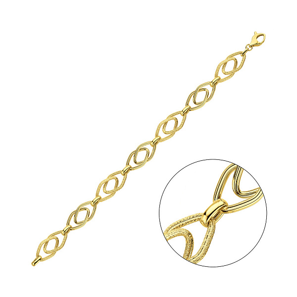 Золотой браслет без камней (арт. 3261022ж) – изображение 1