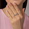 Серебряное кольцо с фианитами (арт. 7501/8416) – изображение 3