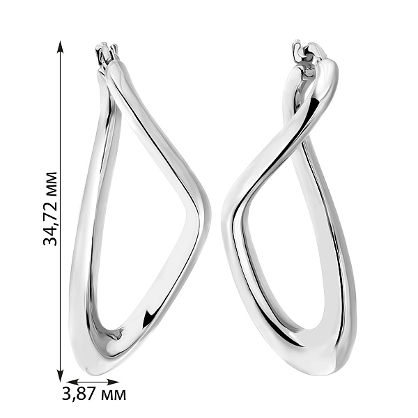 Золотые сережки Francelli (арт. е108241/35б) – изображение 2