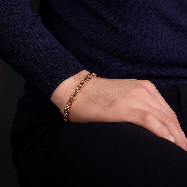 Золотий ланцюговий браслет (арт. 326429) – зображення 3