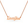 Колье "Love you" из красного золота (арт. 360117) – изображение 1