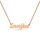 Колье "Love you" из красного золота (арт. 360117) – изображение 1