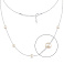 Серебряное колье с жемчужинами (арт. 7507/2687жб) – изображение 2