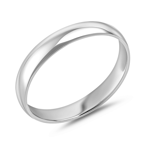 Обручальное кольцо из белого золота (арт. 239038б) – изображение 1