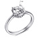 Серебряное кольцо с фианитами (арт. 7501/6952) – изображение 2