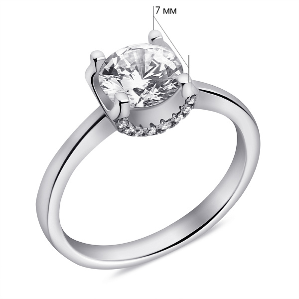 Серебряное кольцо с фианитами (арт. 7501/6952) – изображение 2