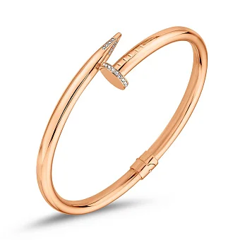 Золотой браслет в форме гвоздя (арт. 340019)