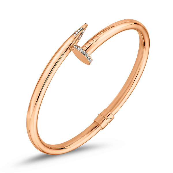 Золотой браслет в форме гвоздя (арт. 340019) – изображение 1