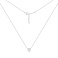 Серебряное колье с подвеской сердце с фианитом (арт. 7507/2522) – изображение 2