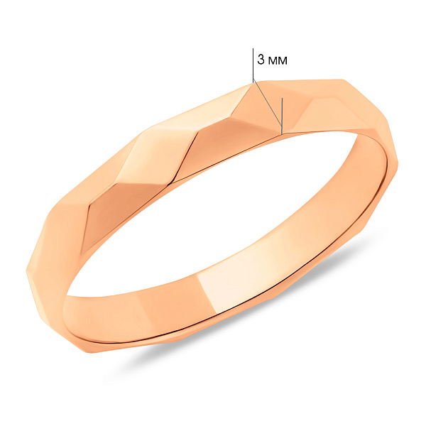 Золота обручка (арт. 239240) – зображення 4