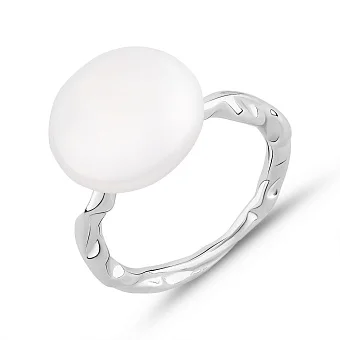 Серебряное кольцо с жемчугом (арт. 7501/2185079жб)