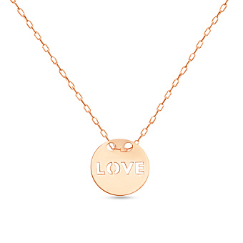Фото Кольє золоте «Love» (арт. 351559/10)