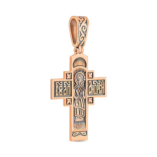 Золотой крестик с распятием (арт. 501683/35ч) – изображение 3