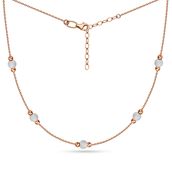 Кольє з комбінованого золота (арт. 352297кб) – зображення 2