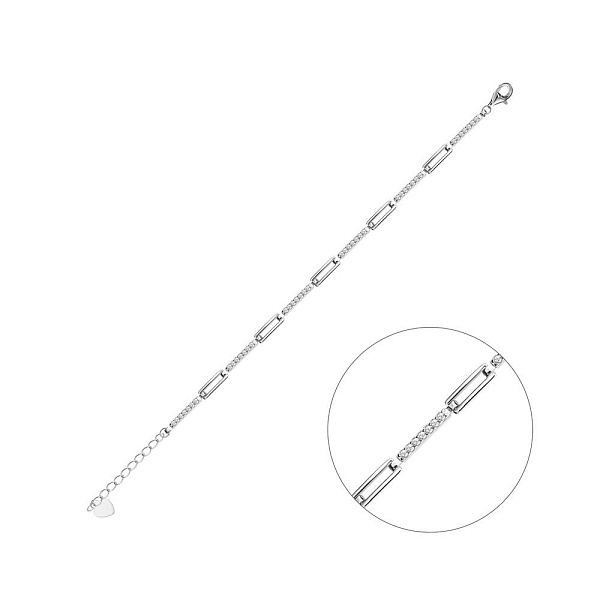 Серебряный браслет с фианитами (арт. 7509/2290) – изображение 1