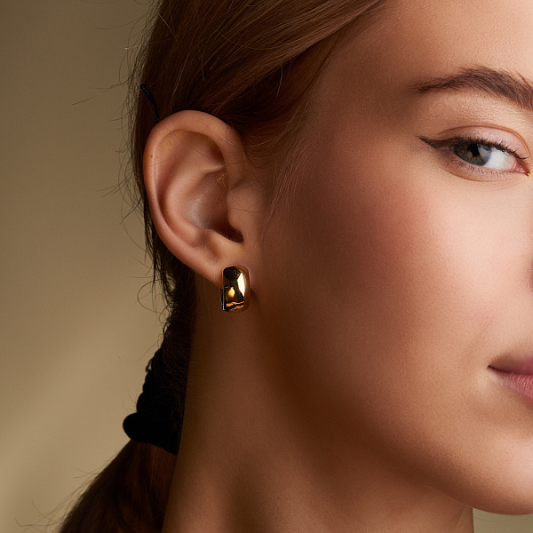 Сережки Francelli из желтого золота (арт. 108018/15ж) – изображение 2