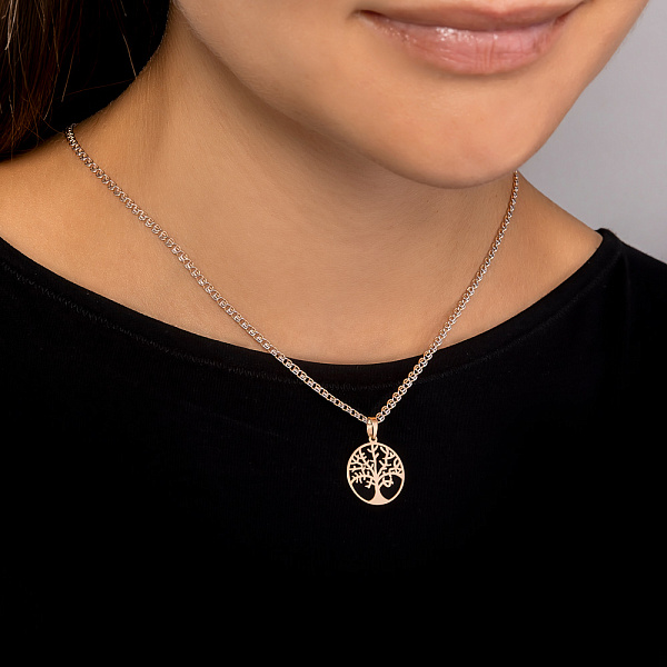 Золотая подвеска без камней (арт. 440606) – изображение 2