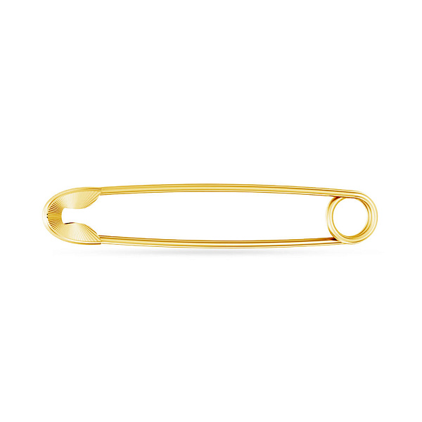 Золота шпилька з алмазною гранню (арт. 360012жа) – зображення 1