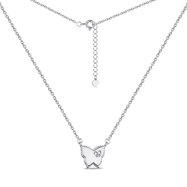 Серебряное колье Бабочка с фианитами (арт. 7507/1899) – изображение 2