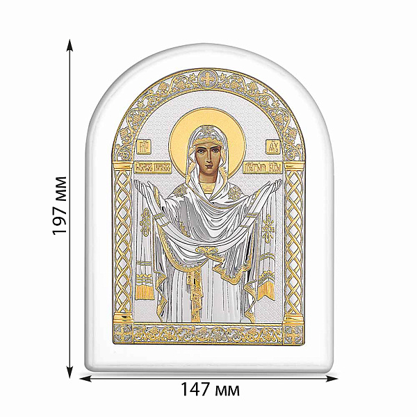 Икона Покрова Пресвятой Богородицы (147х197 мм) (арт. A-4/018G/B) – изображение 2