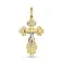 Хрестик з жовтого золота з розп'яттям (арт. 500409ж) – зображення 1