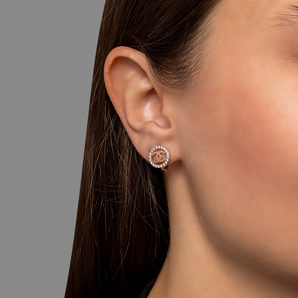 Золоті сережки з фіанітами (арт. 1101210) – зображення 2