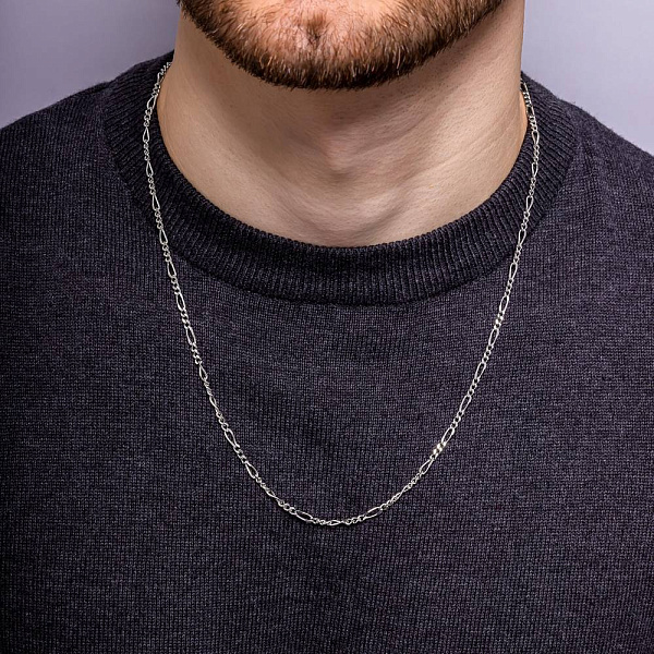 Ланцюг срібний плетіння Картьє (арт. 7508/3-0367.80.2) – зображення 2