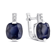 Срібні сережки з сапфіром (арт. 7502/2120117Спс)