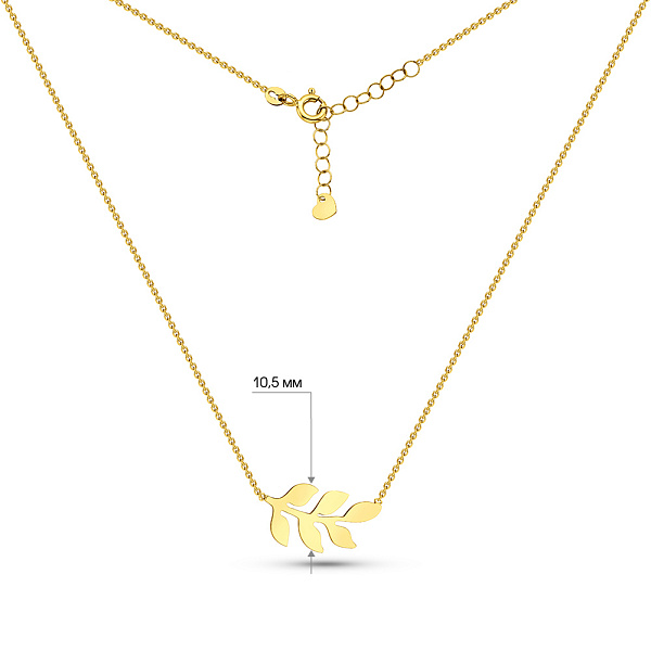 Кольє з жовтого золота Гілочка (арт. 352552ж) – зображення 6