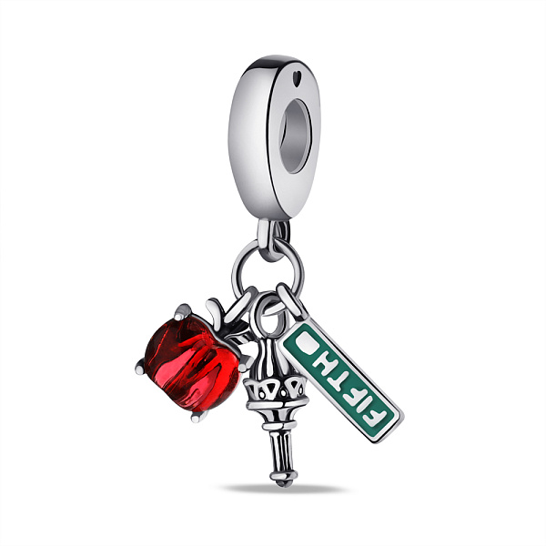 Шарм из серебра с подвесками (арт. 7903/4149ар) – изображение 1