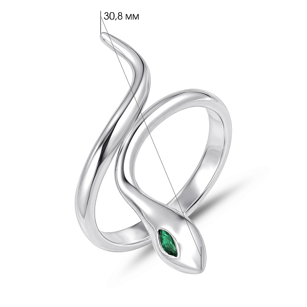 Серебряное кольцо Змея с альпинитами (арт. 7501/8770аз) – изображение 2
