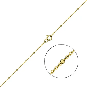 Срібний ланцюжок з жовтим родіюванням плетіння Якірне фантазійне (арт. 03010402ж)