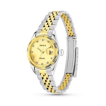 Жіночий класичний годинник з золота (арт. 260243бж)