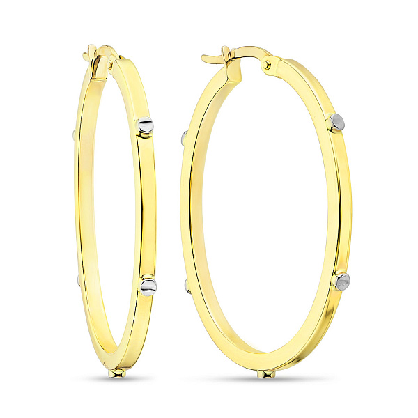 Золотые серьги-кольца (арт. 106005/25жр) – изображение 1