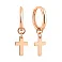 Золотые серьги с крестиками (арт. 110016) – изображение 1