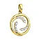 Подвеска из желтого золота с фианитами (арт. 440600ж) – изображение 1