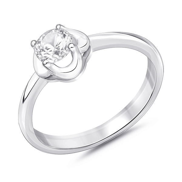 Серебряное кольцо с фианитом (арт. 7501/8316) – изображение 1