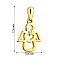 Подвеска Ангел из желтого золота с фианитом (арт. 440587ж) – изображение 3