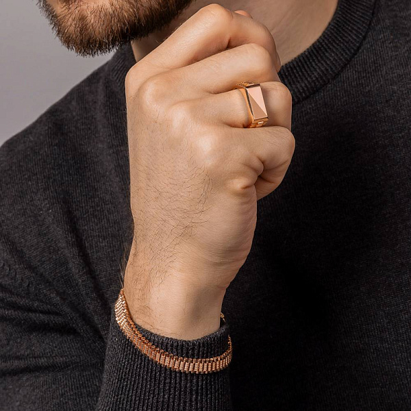 Печатка из красного золота (арт. 180522) – изображение 2