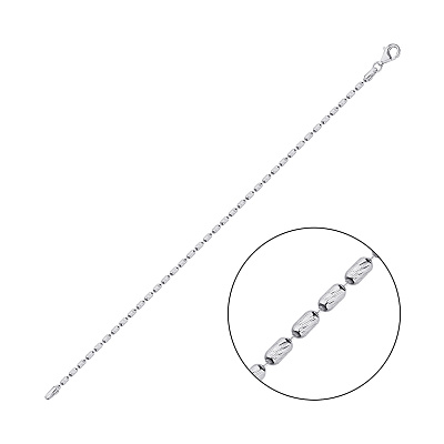 Срібний ланцюговий браслет на руку плетіння Гольф (арт. 7509/4522)