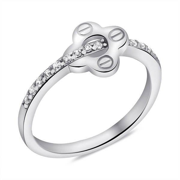 Серебряное кольцо с фианитами (арт. 7501/6916) – изображение 1