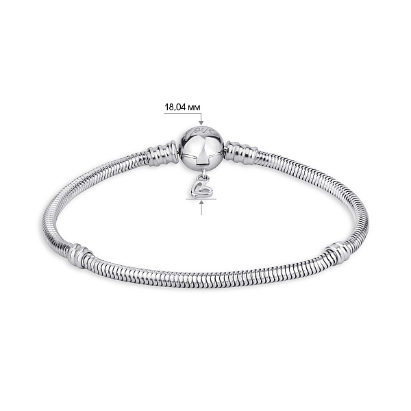 Браслет из серебра "Love" (арт. 7509/3765) – изображение 2