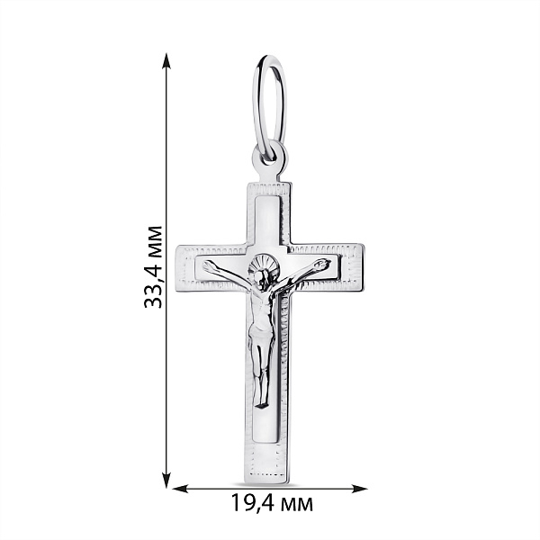 Крестик из серебра (арт. 7504/2-8060.0.2) – изображение 2