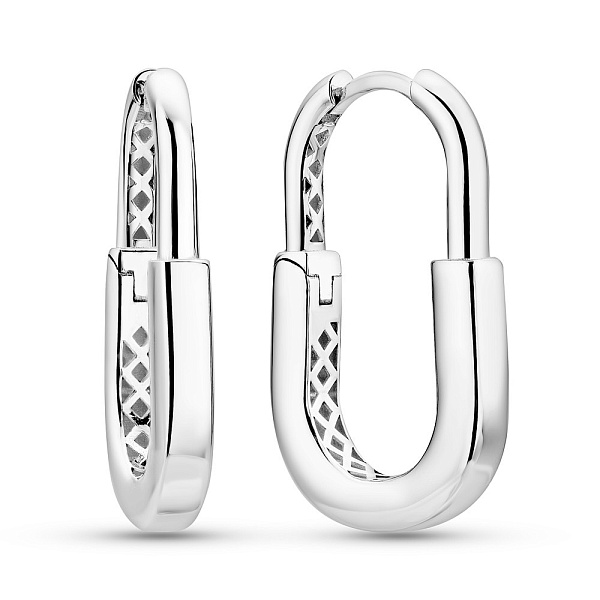 Серьги из белого золота (арт. 1091372б) – изображение 1