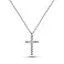 Золотое колье Крестик с бриллиантами (арт. 7103670202) – изображение 1