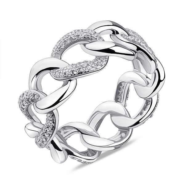 Кольцо из серебра с фианитами (арт. 7501/6539) – изображение 1
