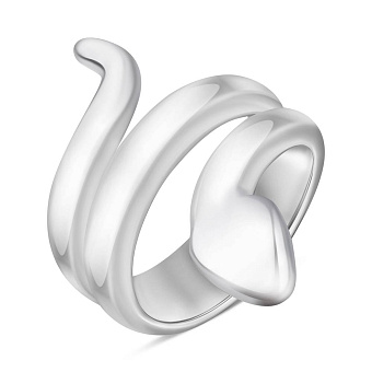 Серебряное кольцо Змея (арт. 7501/6868)